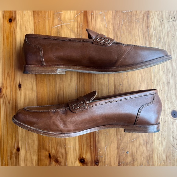 Brown leather J. Crew Loafers - Picture 3 of 6